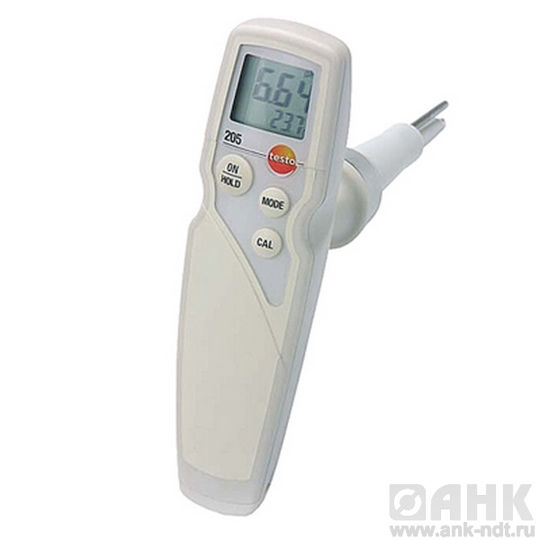 Testo 205 комплект — портативный pH-метр с кейсом и буферными растворами