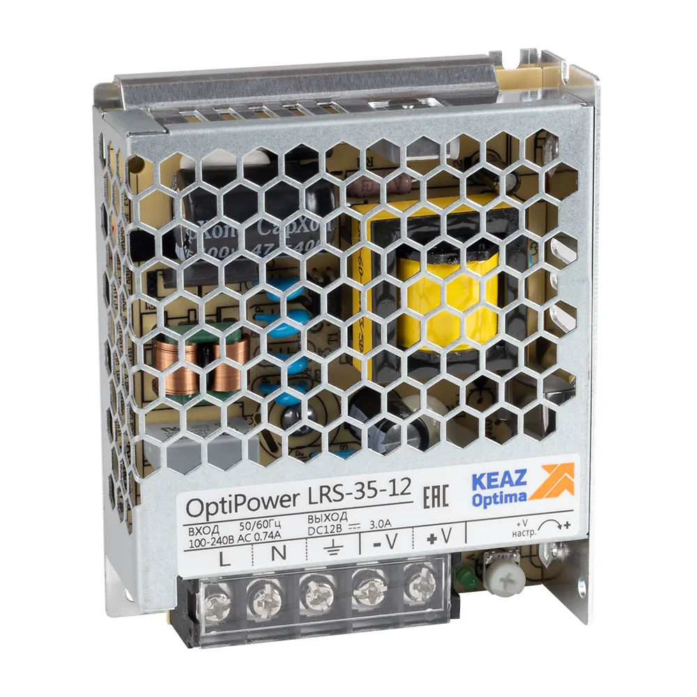 Блок питания панельный КЭАЗ OptiPower LRS 35-12 3A