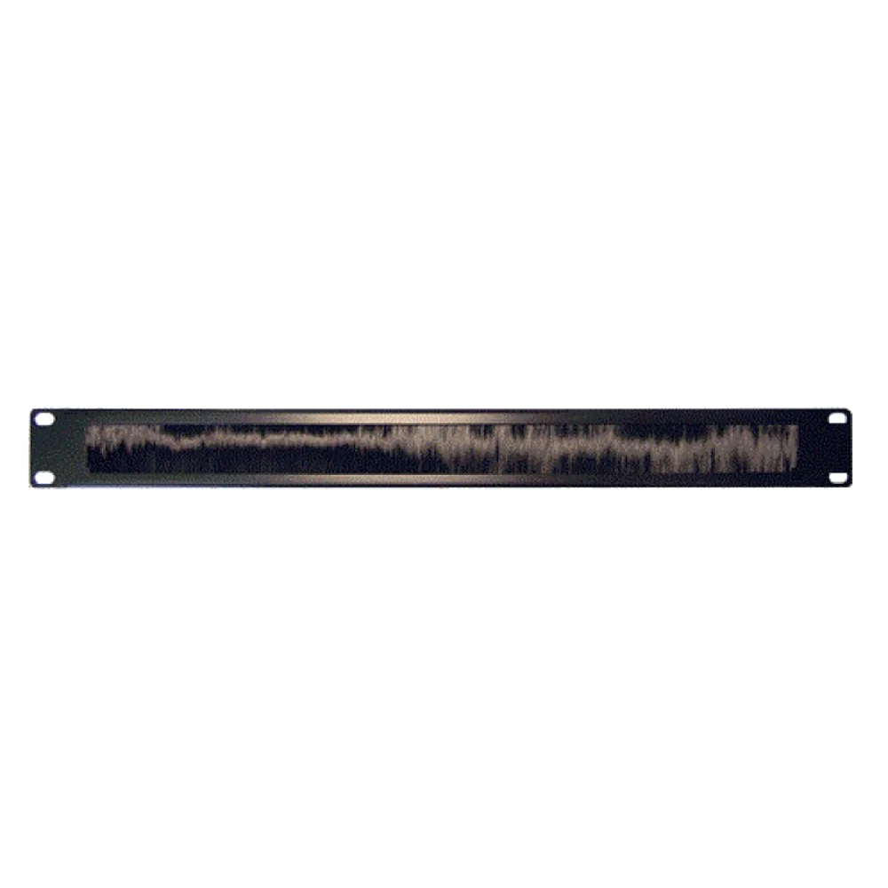 Кабельный органайзер LANMASTER 19" c щеточным вводом, 1U + скоба
