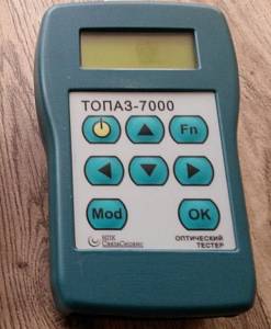 Поверка оптического тестера ТОПАЗ-7000